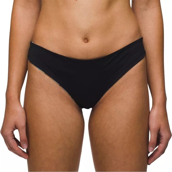 🌻NEW w.tags prAna GEMMA Wave Stripe + Black Reversible Swim Bottom Size Medium - Picture 7 of 13